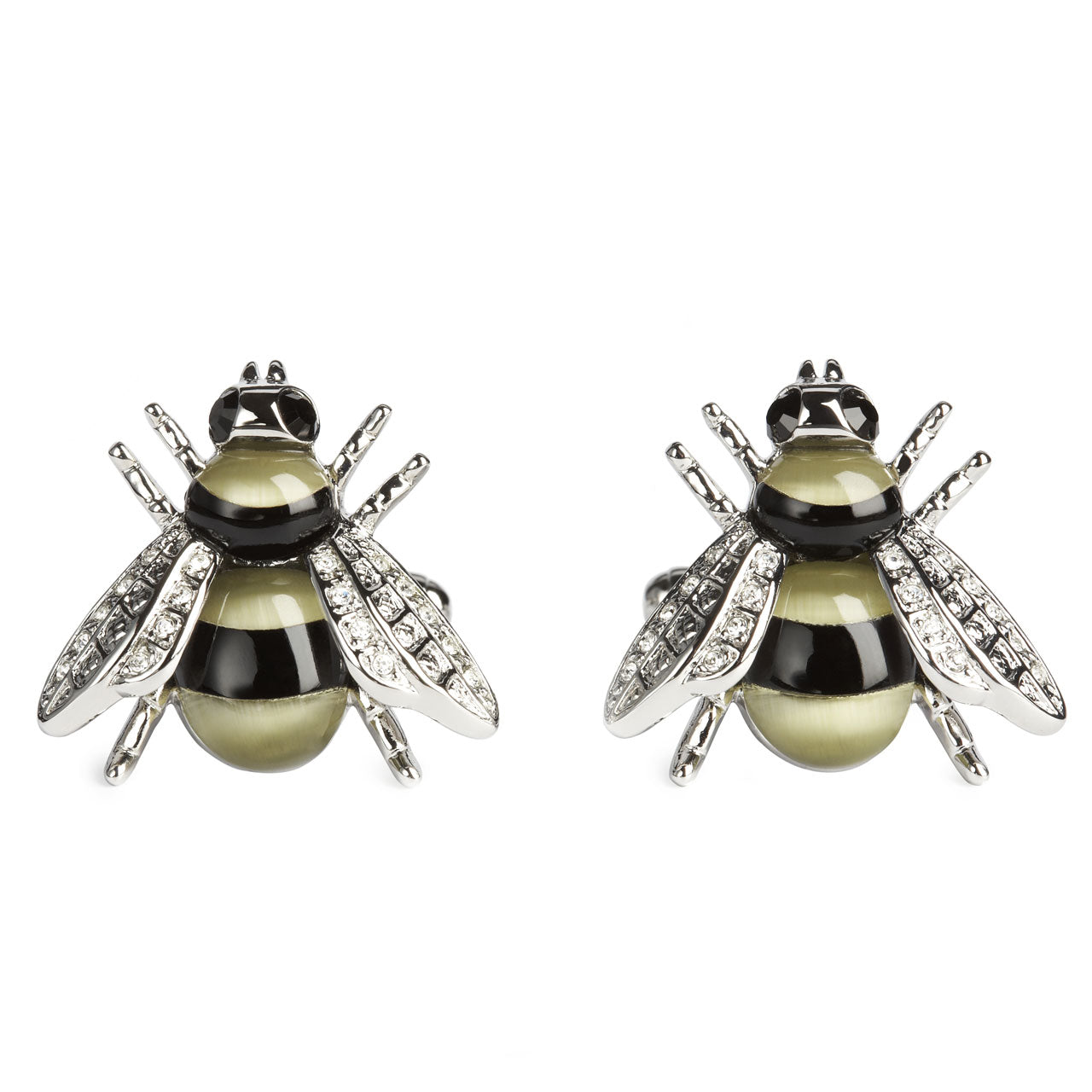 Silver on sale bee cufflinks