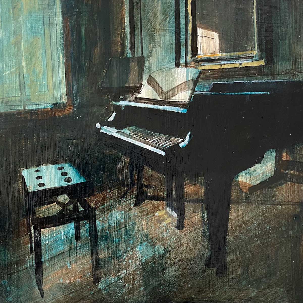 Piano in the Old Green Room 20.6.24 By Julian Sutherland-Beatson