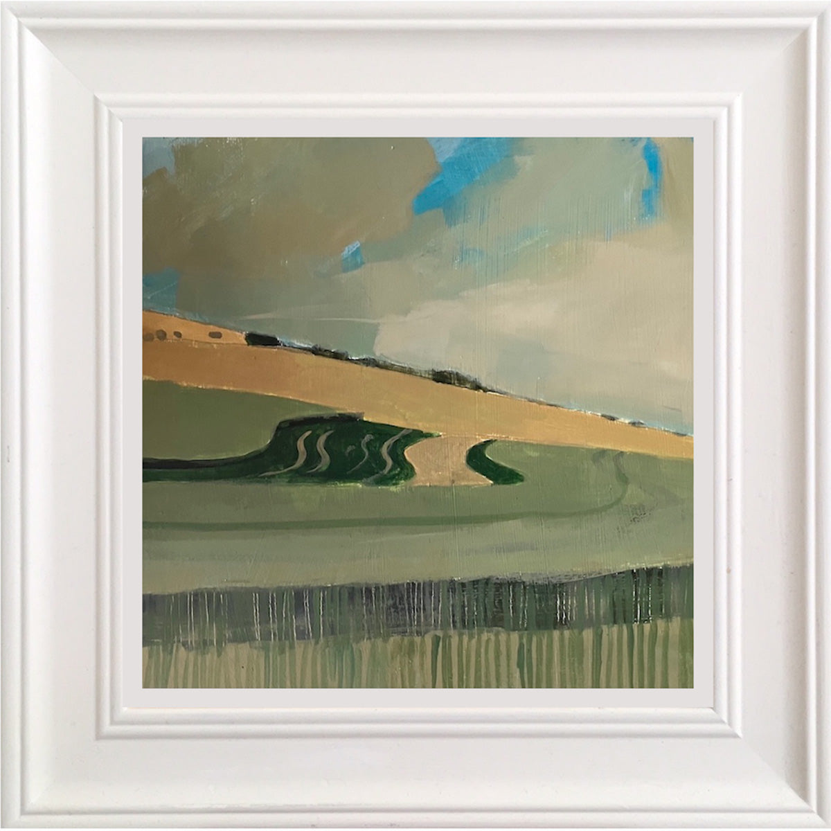 Downland field near Glyndebourne 10.7.24 By Julian Sutherland-Beatson