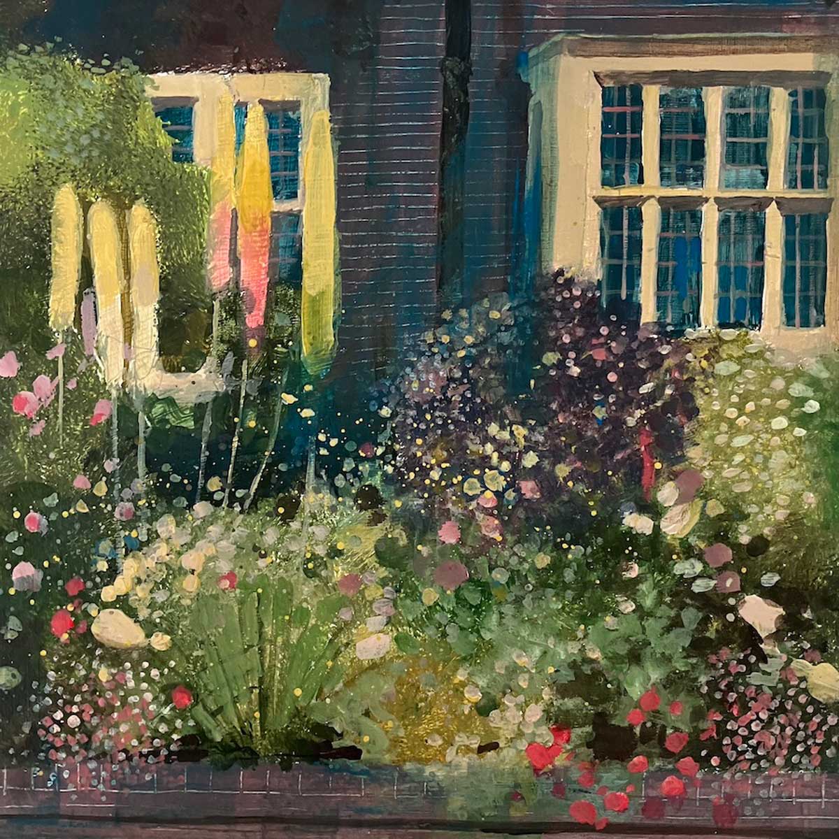 Windows and foliage at Glyndebourne House 18.7.24 By Julian Sutherland-Beatson