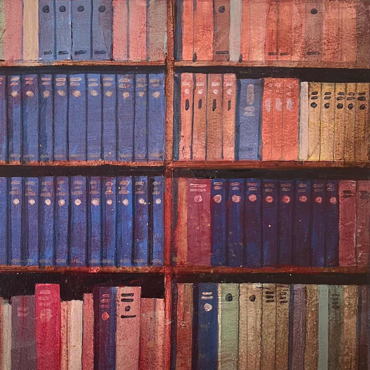 Bookshelf in the Organ Room 27.7.24 By Julian Sutherland-Beatson