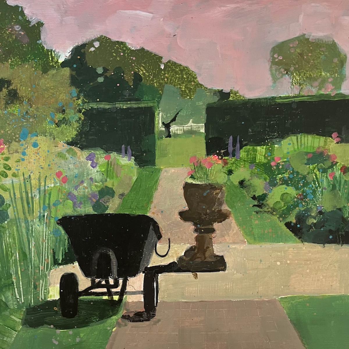 Wheelbarrow in the gardens 3.8.24 By Julian Sutherland-Beatson