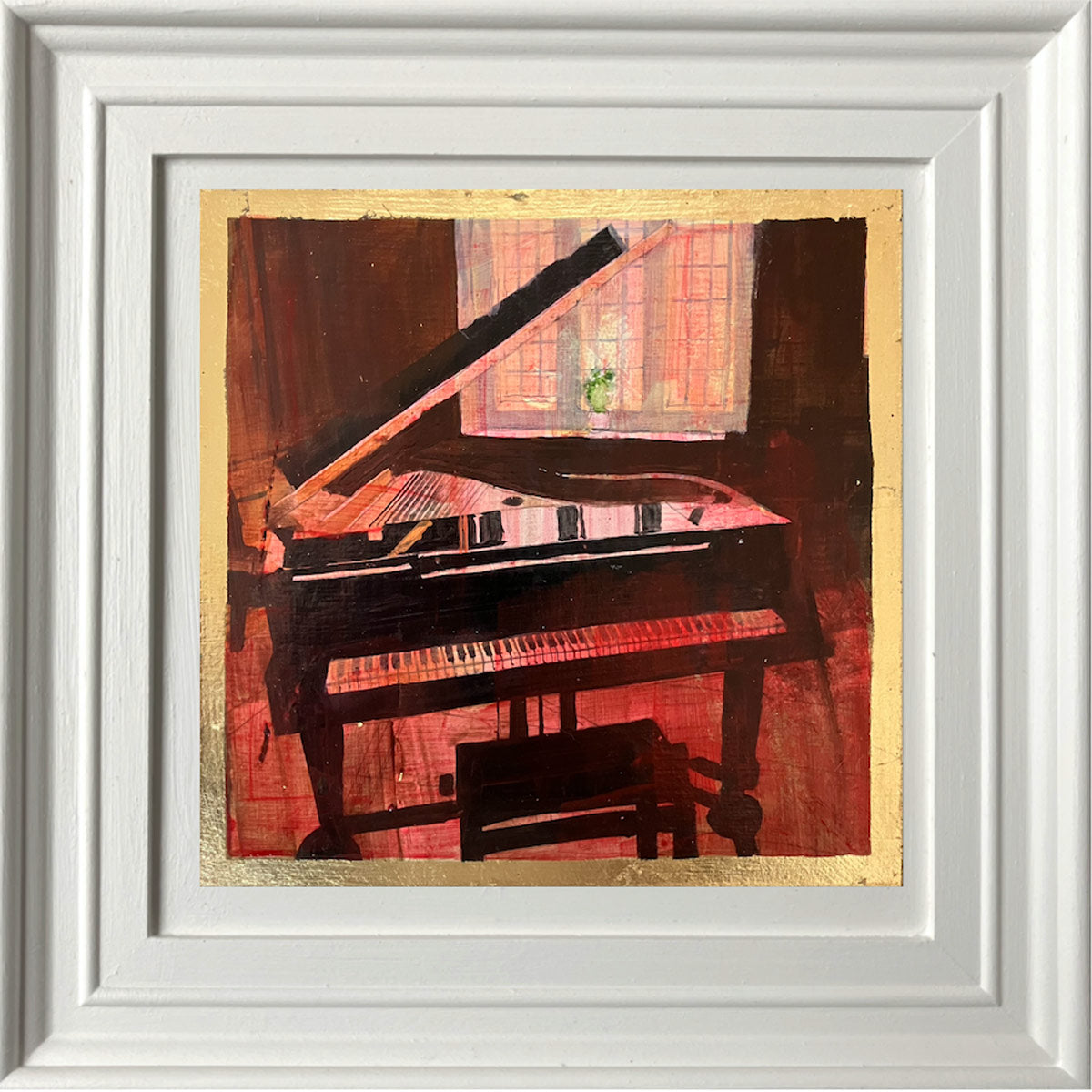 Grand piano in the Old Green Room By Julian Sutherland-Beatson