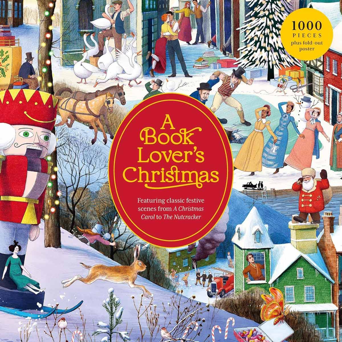 A Book Lover's Christmas 1000 Piece Jigsaw Puzzle