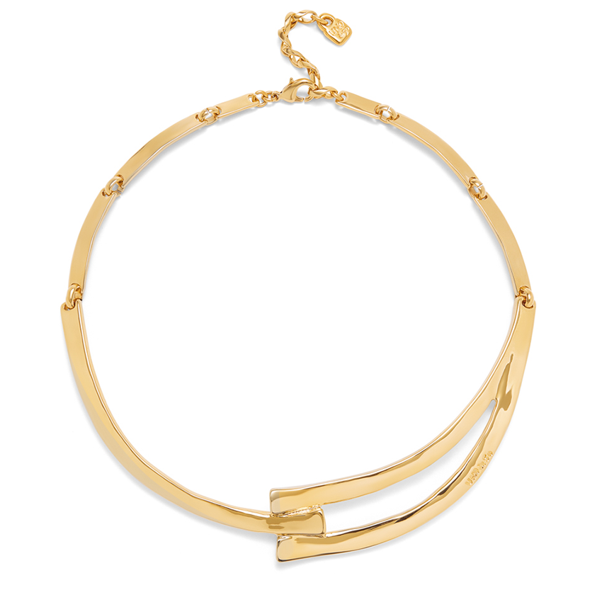 18K Gold Ser Choker Necklace