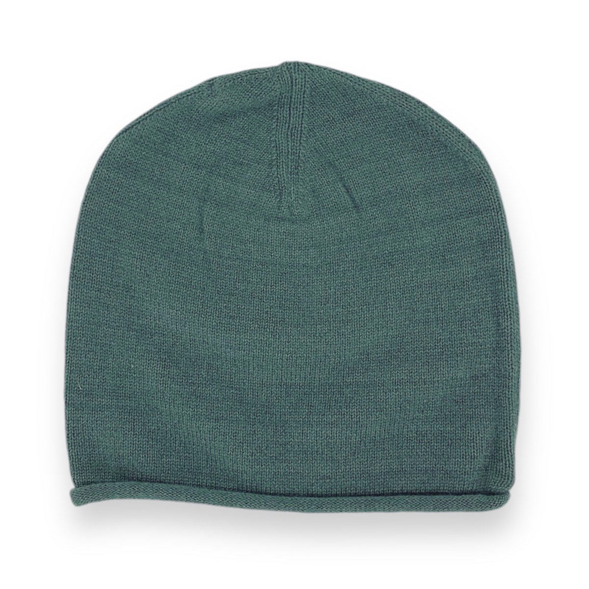 Charcoal Cashmere Knitted Roll Hat