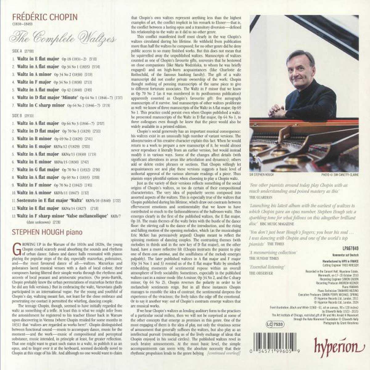 Chopin The complete Waltzes, Stephen Hough