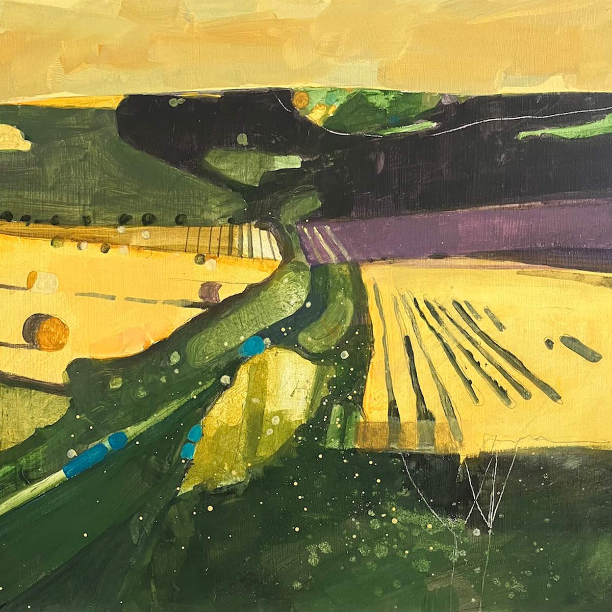 Farm Track Near Ringmer By Julian Sutherland-Beatson