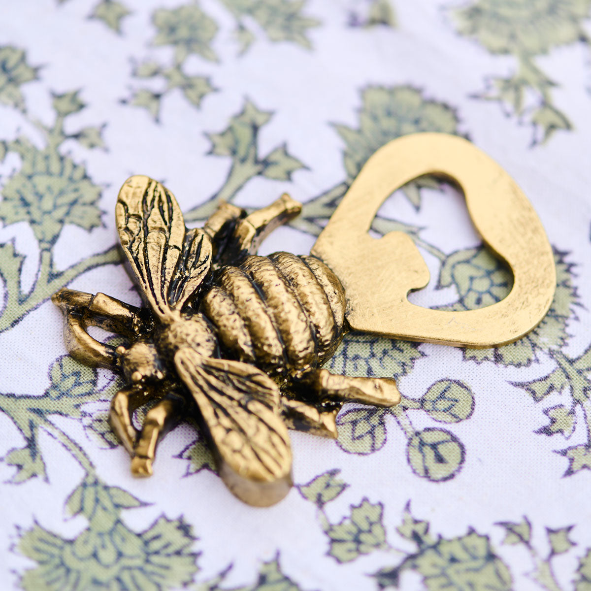 Gold Bee Bottle Opener