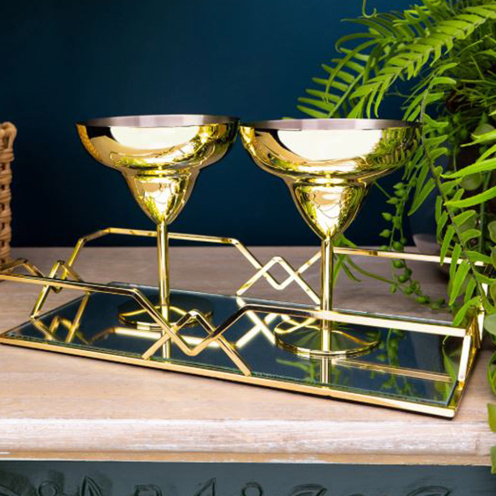 Gold Margarita Glasses