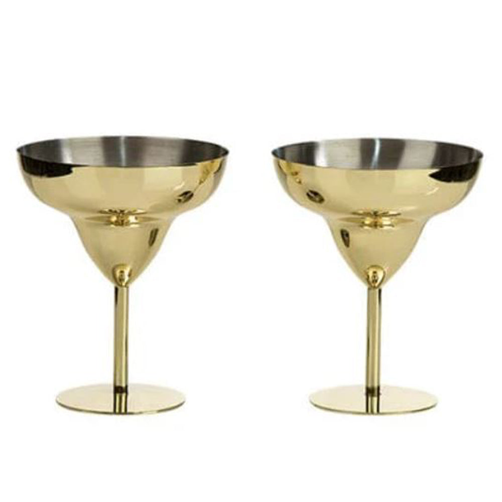 Gold Margarita Glasses