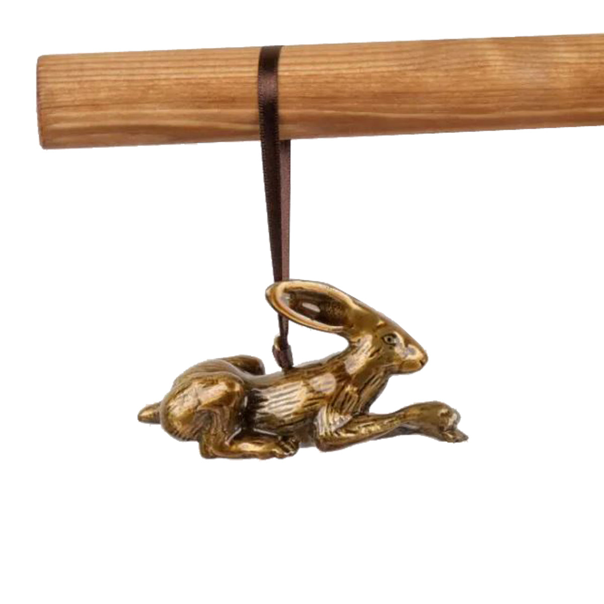 Hanging Hare Brass Decoration