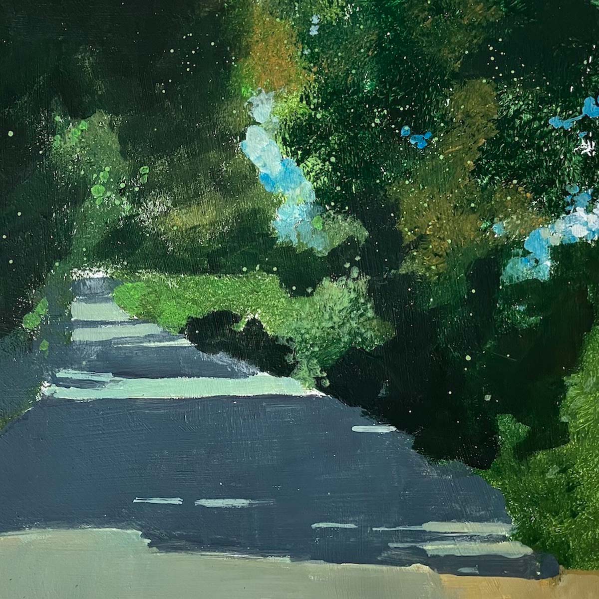 Lane and overhanging trees By Julian Sutherland-Beatson