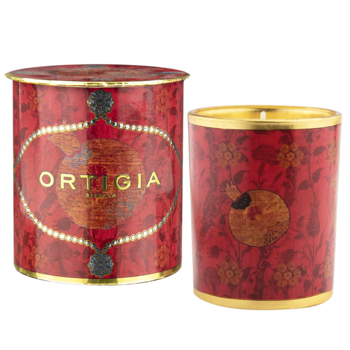 Melograno Pomegranate Decorated Candle