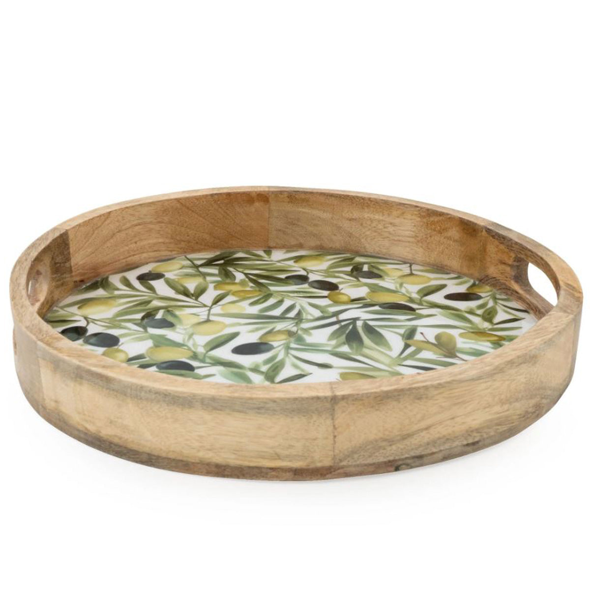 Olive Round Tray