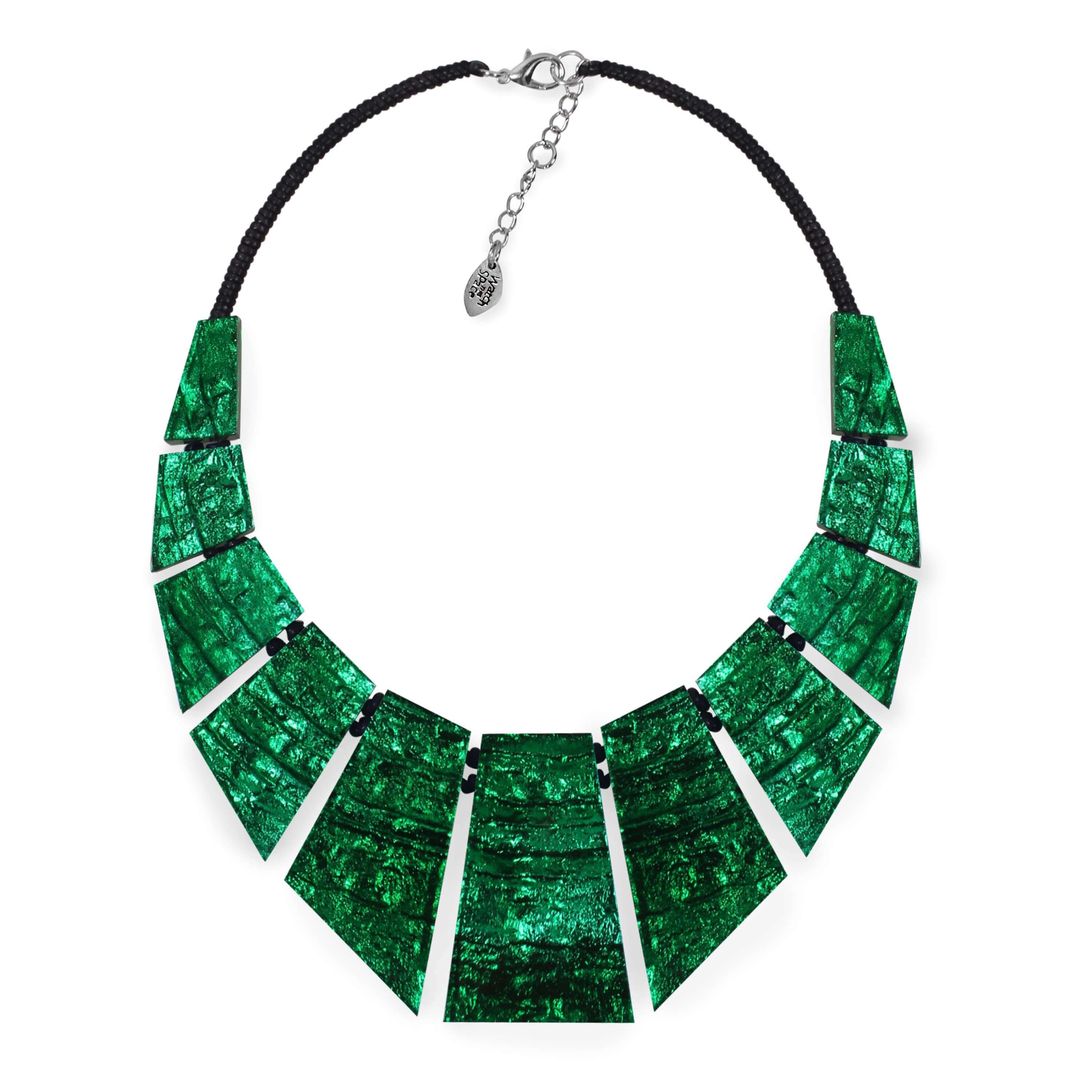 Emerald Aztec Necklace