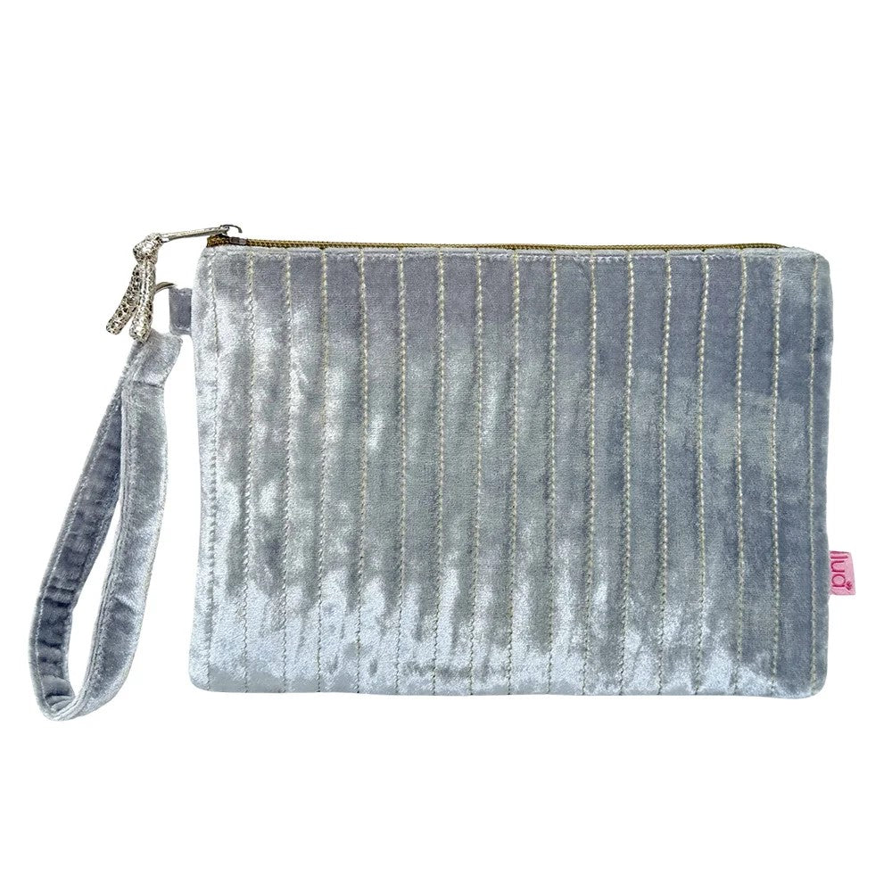 Silver Opera Velvet Purse