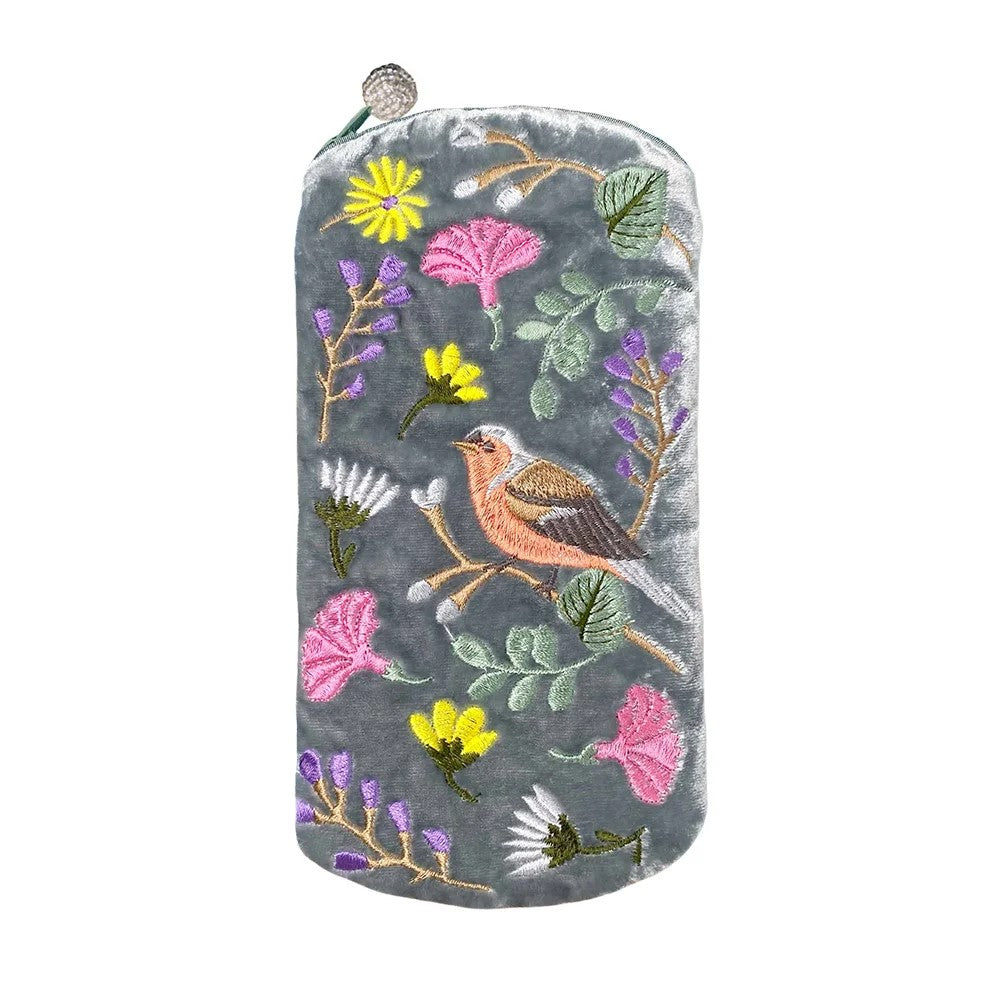 Finch & Flower Velvet Glasses Case