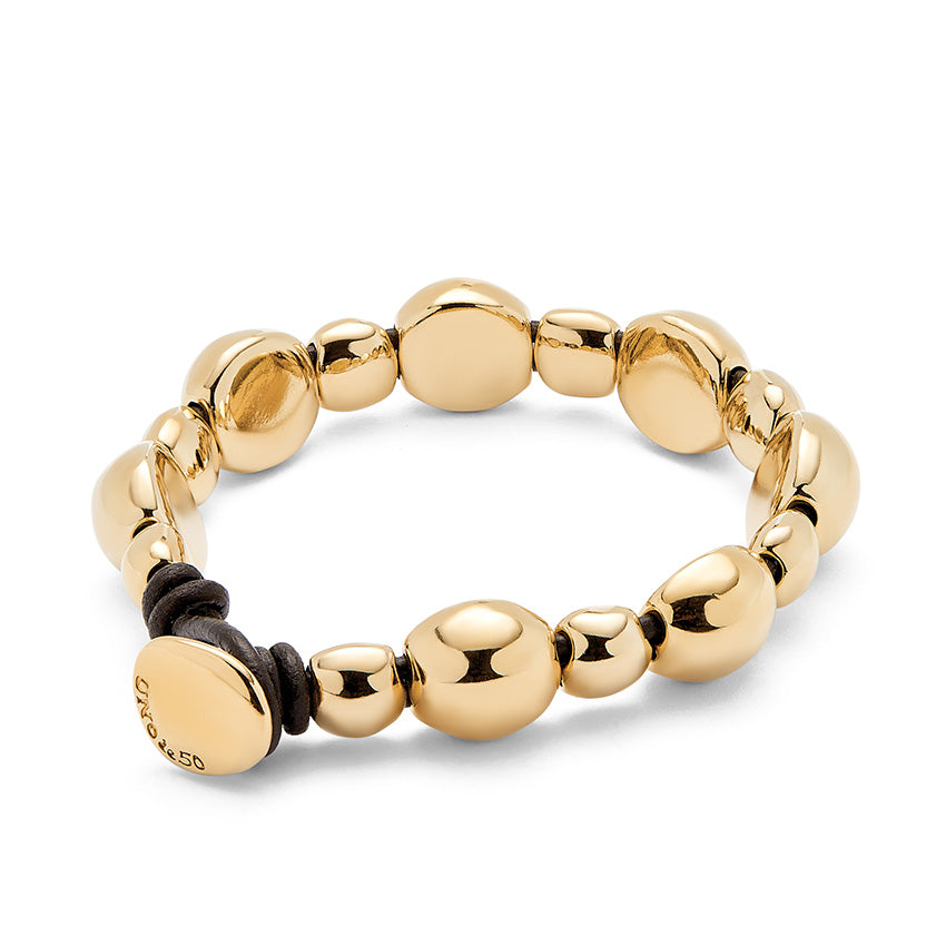 18K Gold Nugget Bracelet