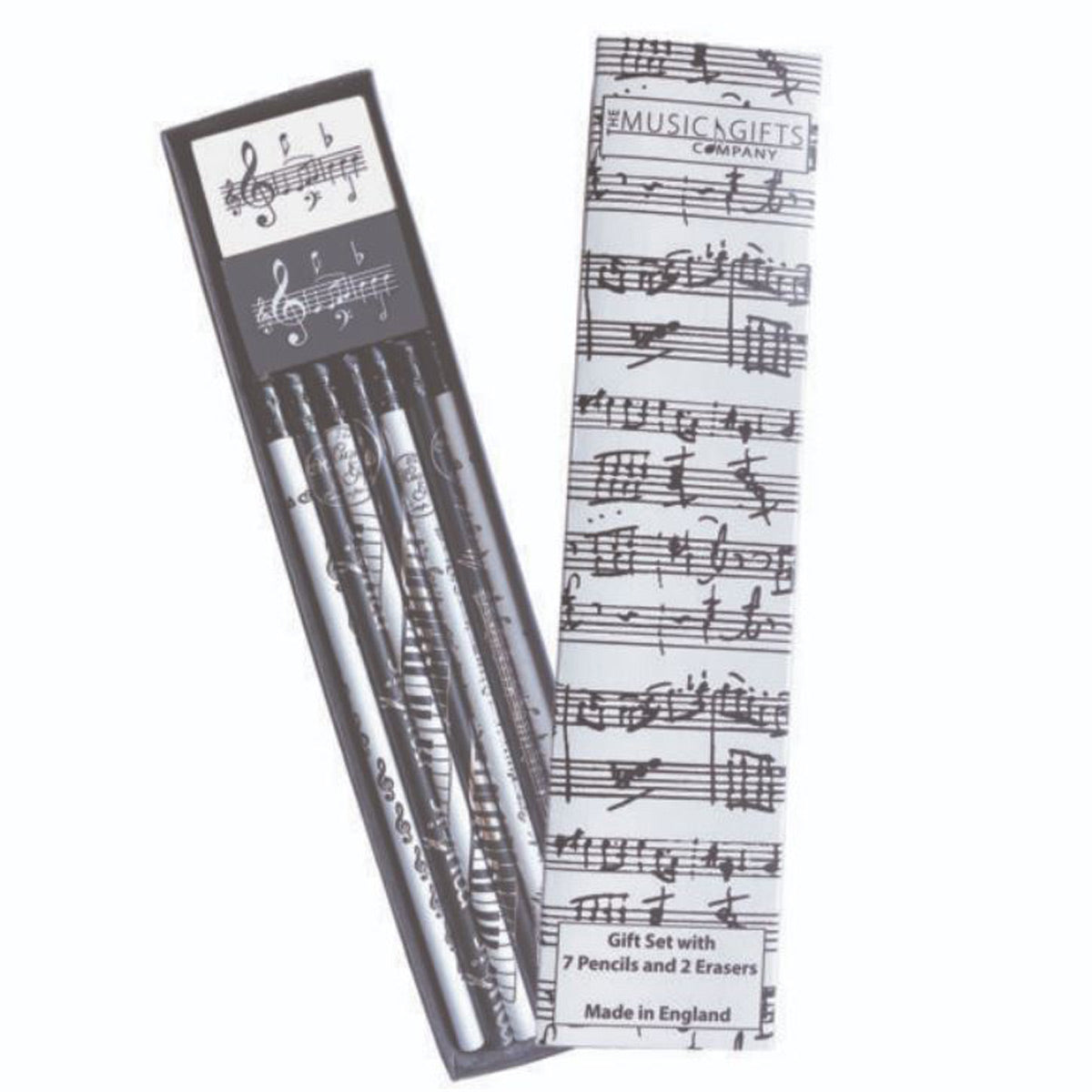 Music Pencils & Erasers Set