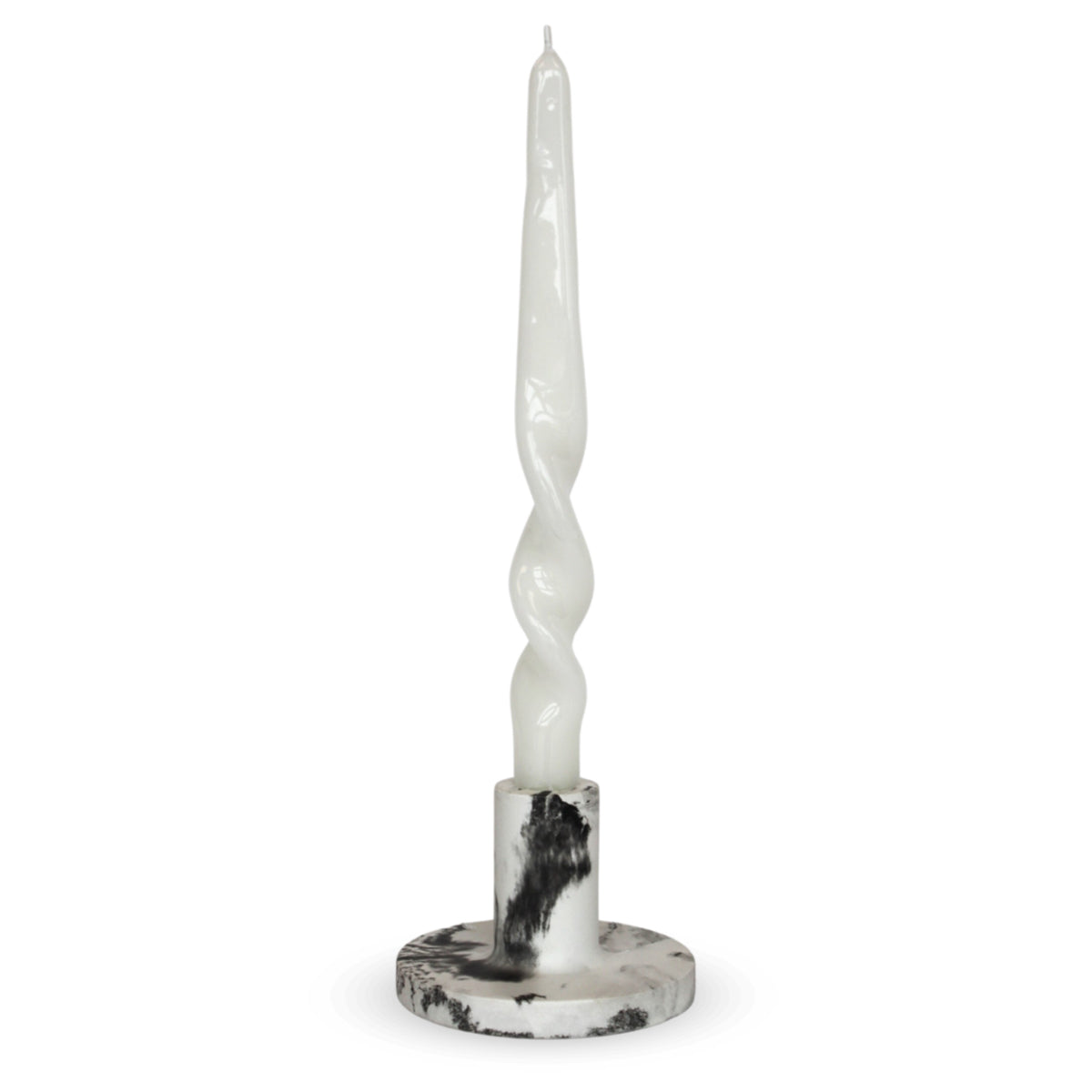 Peppered Black Candle Holder