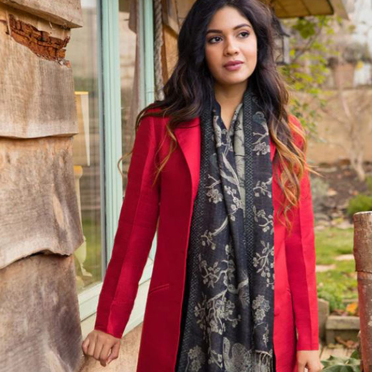 Alfriston Scarlet Silk Coat