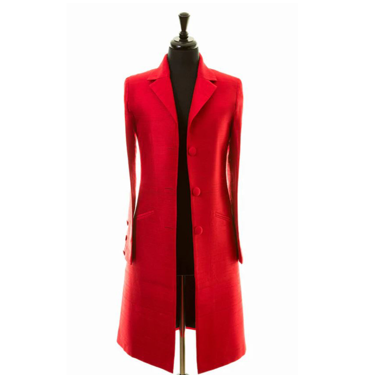 Alfriston Scarlet Silk Coat