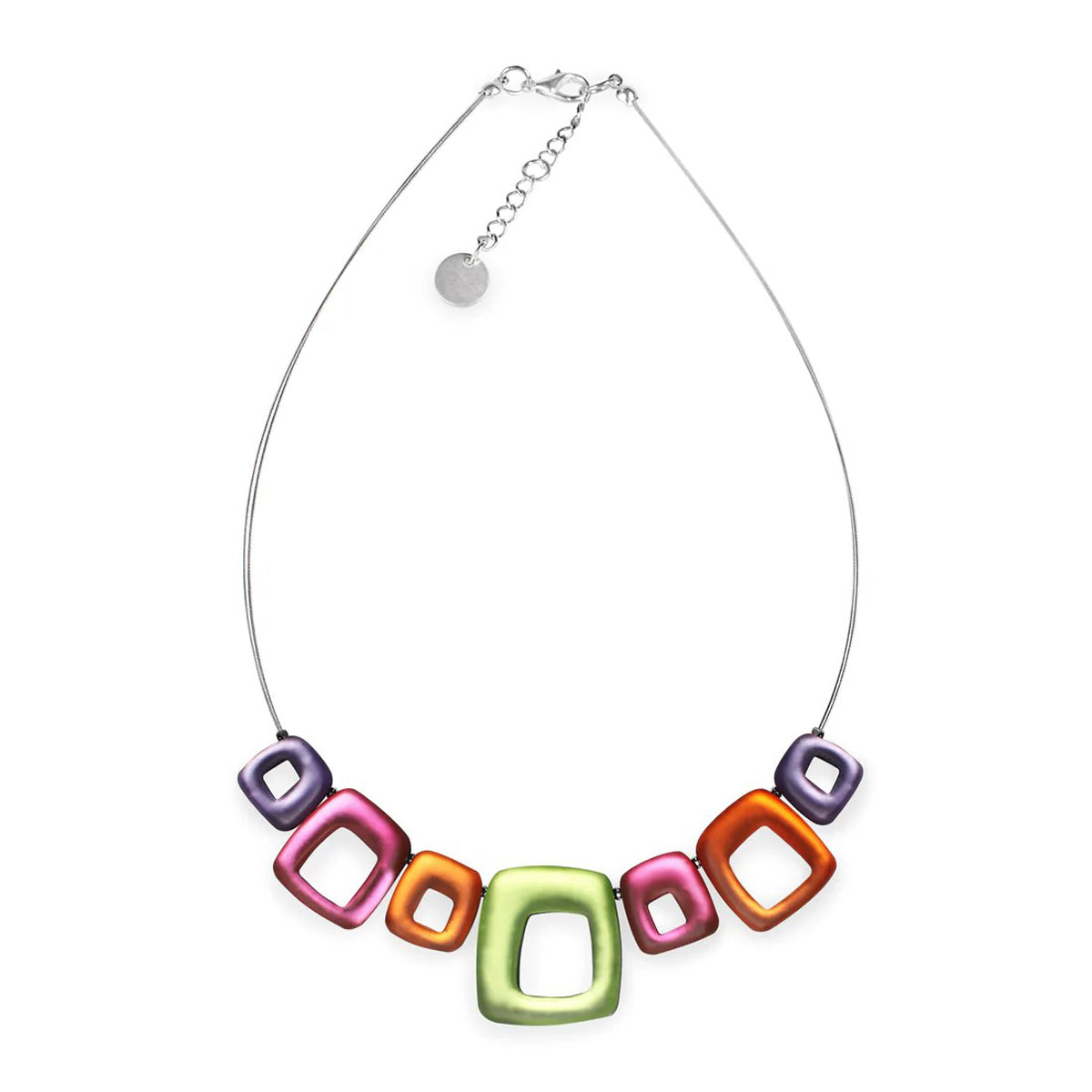 Sherbet Hollow Square Necklace