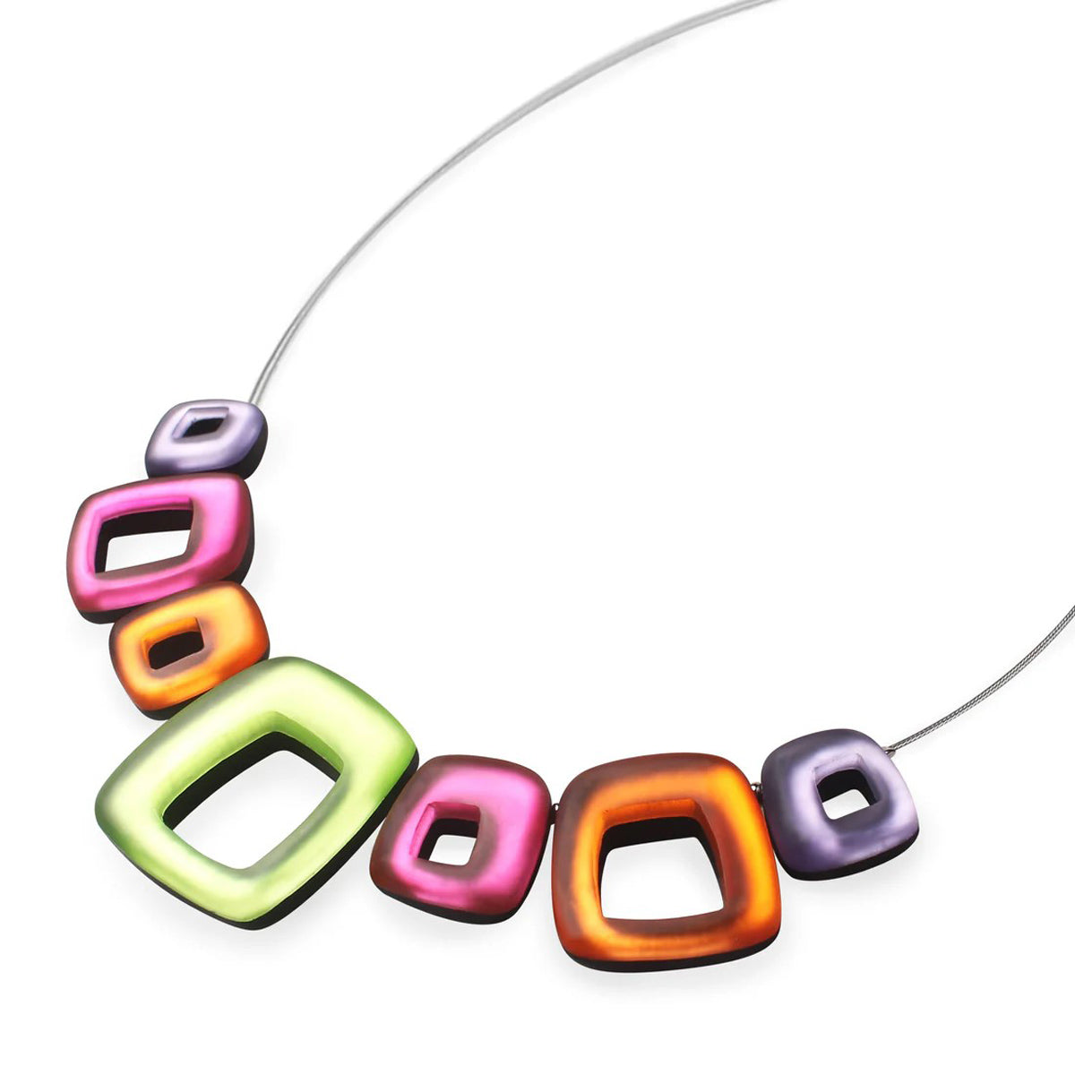 Sherbet Hollow Square Necklace