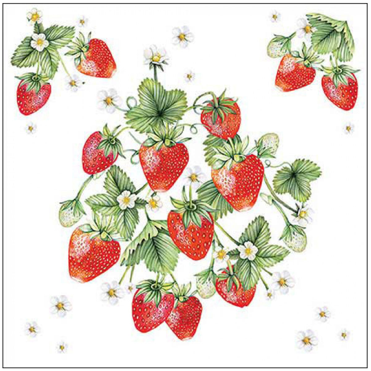 Bunch Of Strawberries Napkins