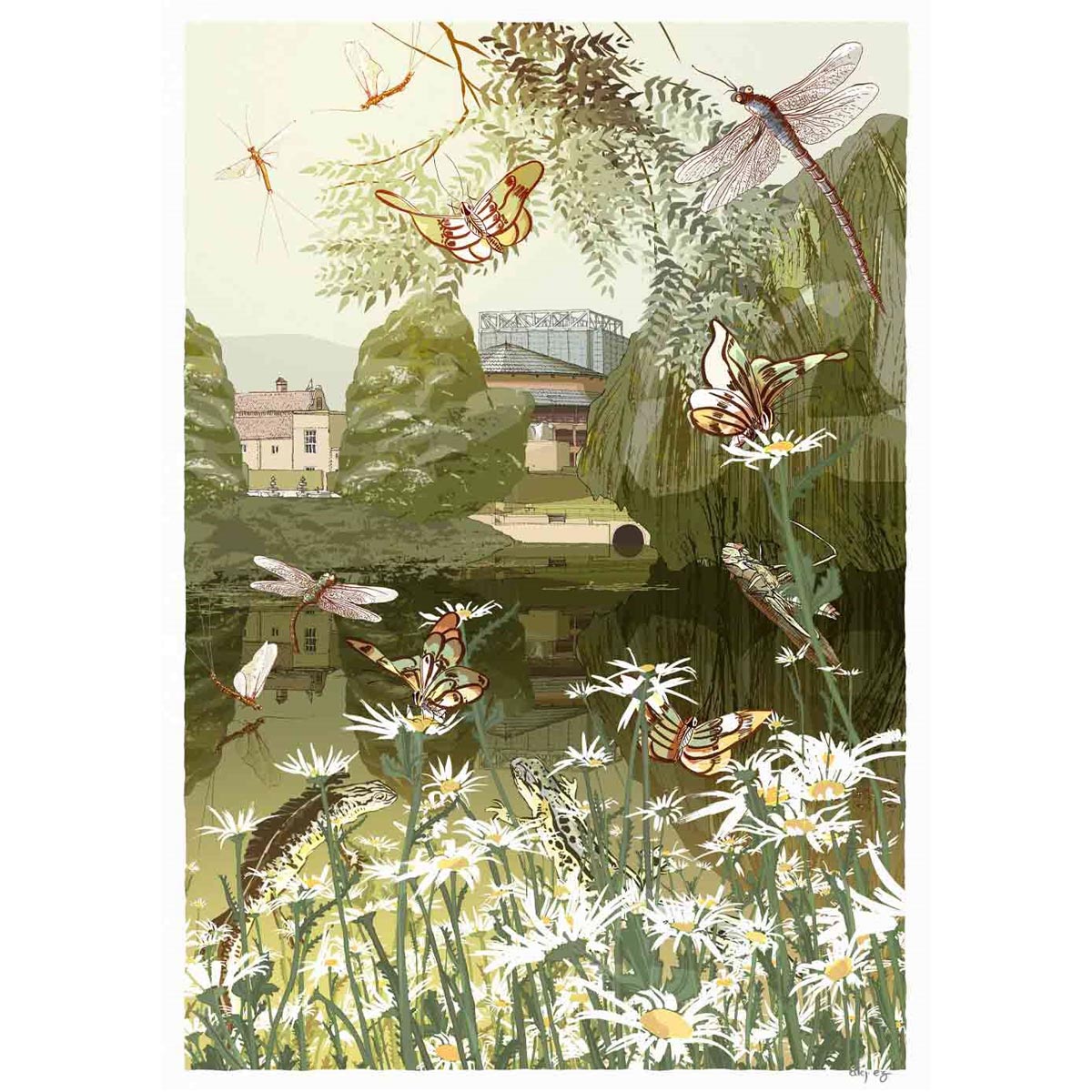 Summer at Glyndebourne Limited Edition Print by Alej Ez