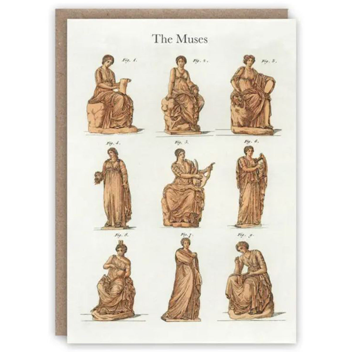 The Muses Greetings Card