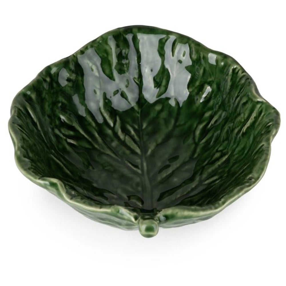 Green Leaf Ceramic Salad Bowl