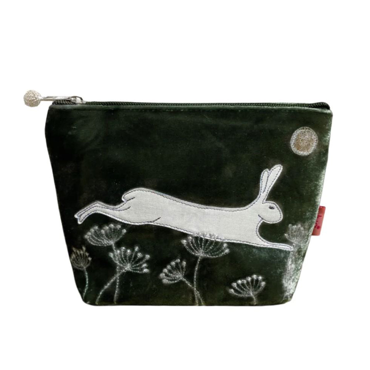 Hare Small Velvet Cosmetic Purse