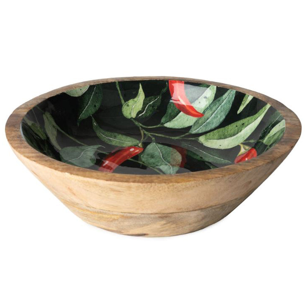 Large Mango Wood Chilli Bowl