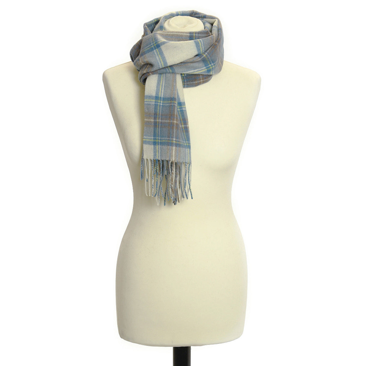 Muted Blue Dress Stewart Scarf