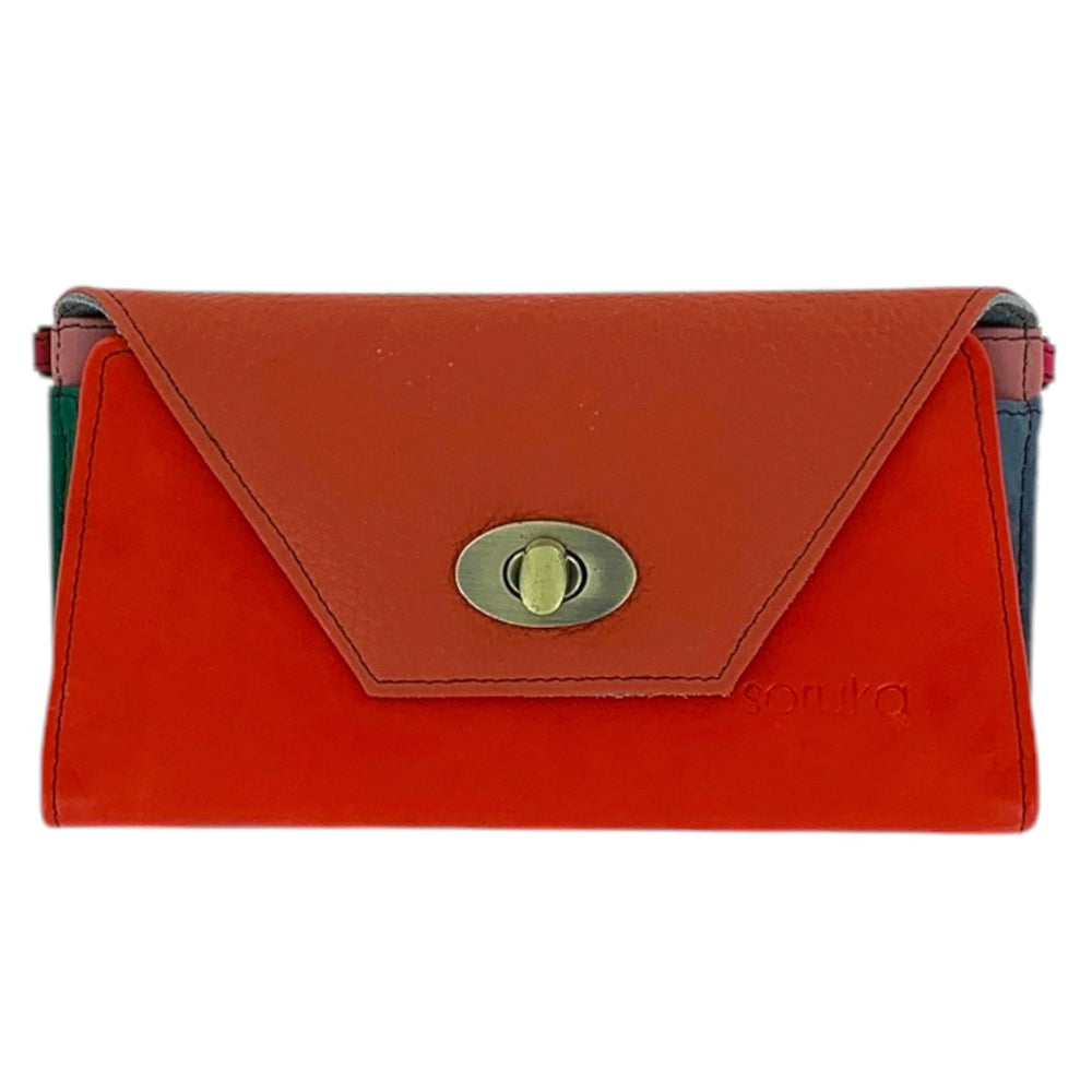 Clementine Leather Wallet Clutch