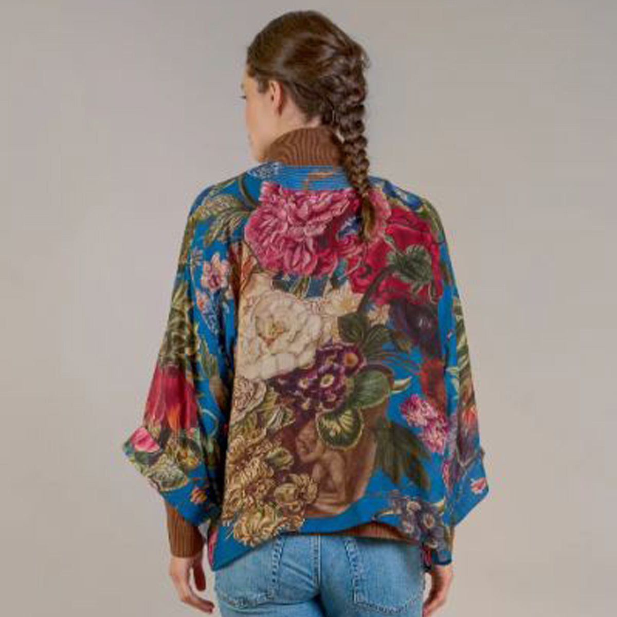 Primula Teal Kimono