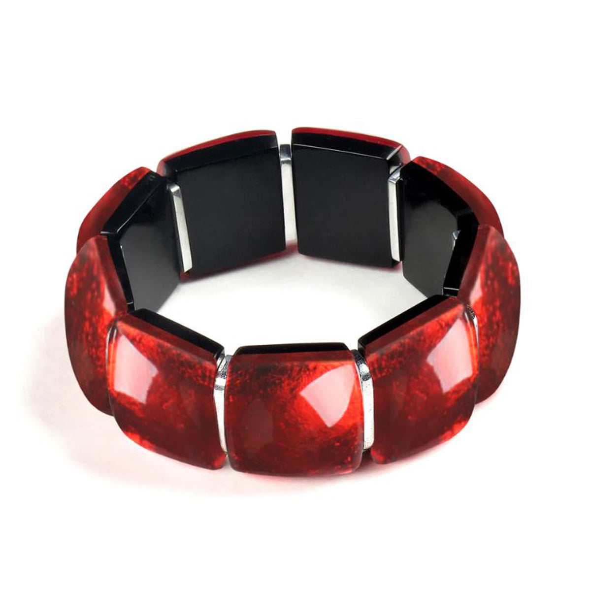 Scarlet Antique Square Bracelet