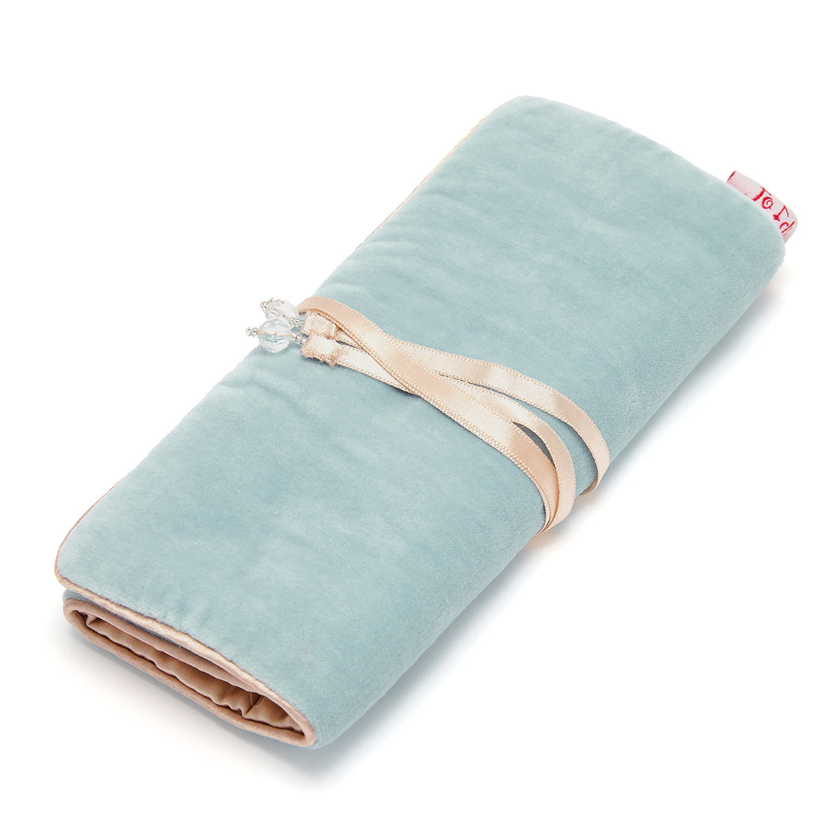 Sky Blue Velvet Jewellery Roll