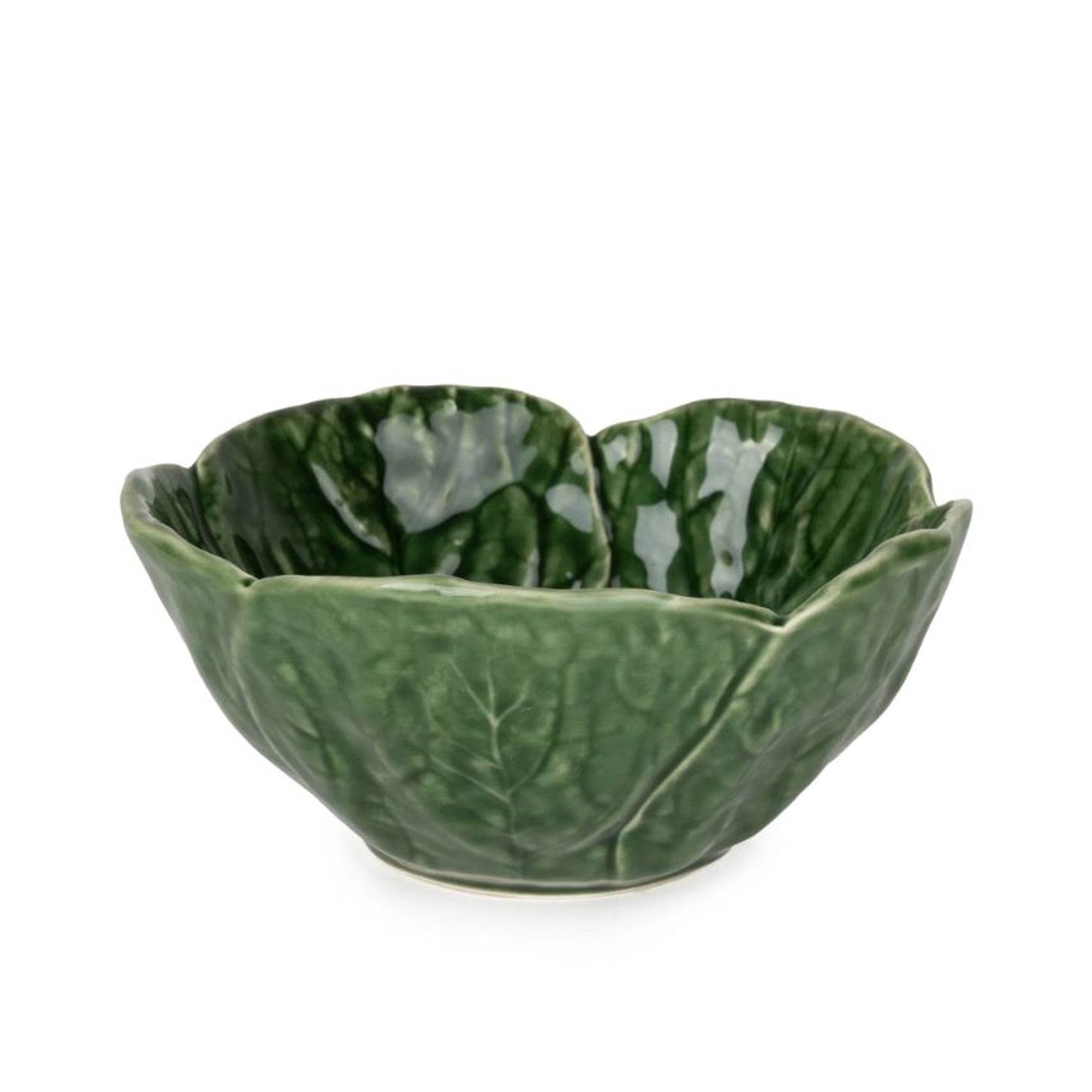 Small Green Leaf Ceramic Bowl