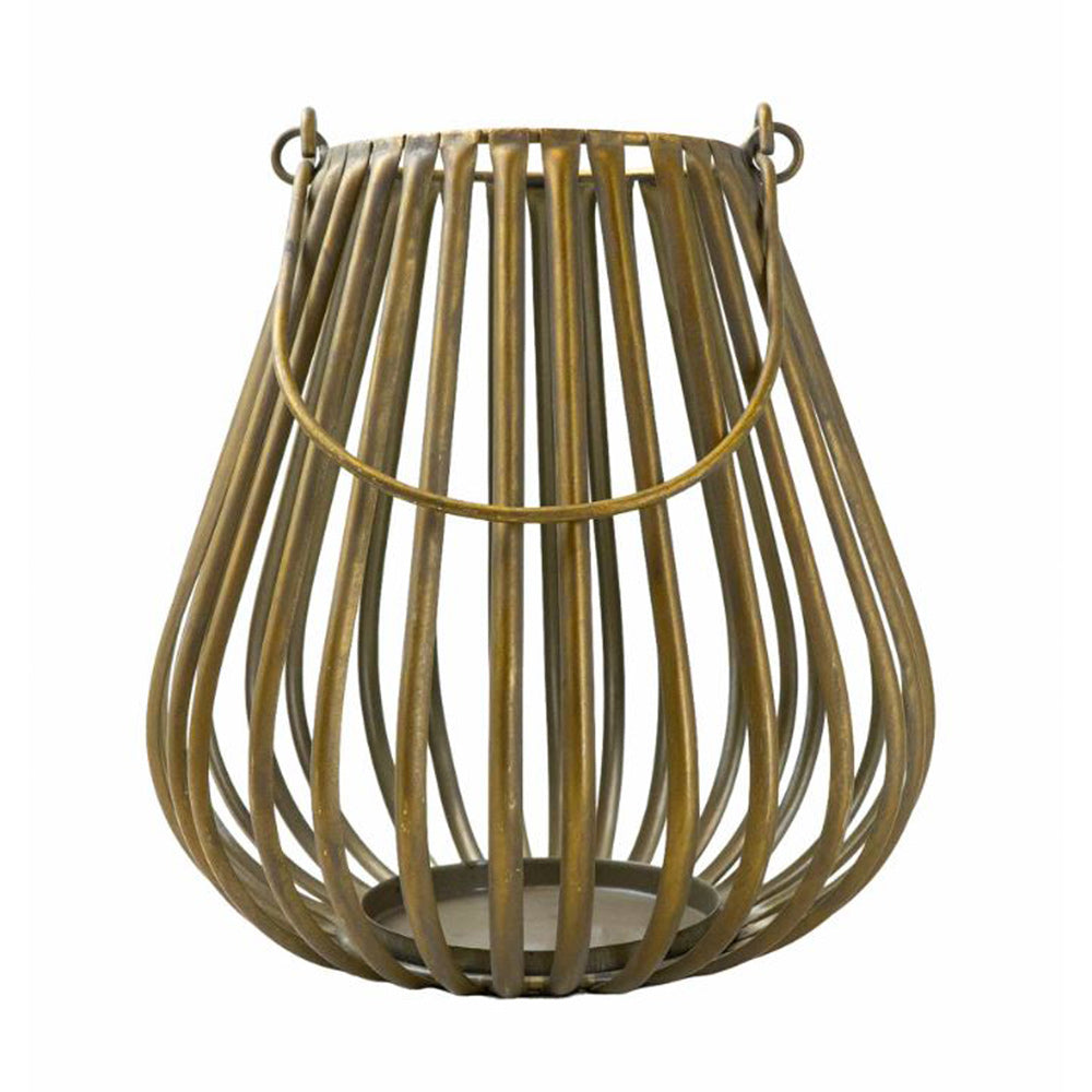 Teardrop Wire Bronze Lantern